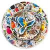 50 Cartoon Animal Bird Stickers: Waterproof, Decorative, and Cute Graffiti Decals for Phone Cases, Planners, and Resin Projects.