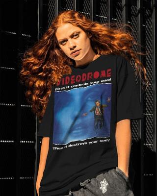 Videodrome Graphic Shirt Vintage Horror Movie Gifts Graphic Clothing Short Sleeve Shirt Unisex Women AllSeason