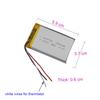 3.7V 1500mAh 5.55Wh Polymer Li Lithium Battery 603759 Thermistor 3-Wires Lipo For GPS Camera Bluetooth Speaker Phone Tablet PC