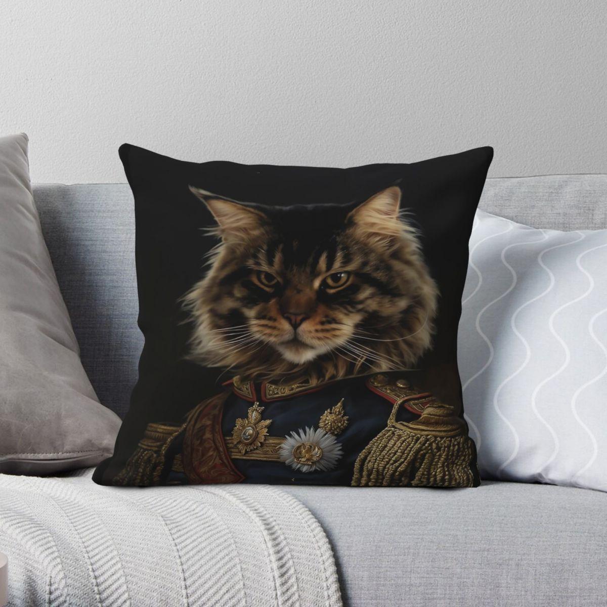 Lu Xika Chen Unisex Pet Portrait Square Pillowcase Polyester Linen Velvet Printed Zip Decor Home Cushion Case