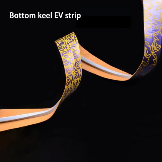 4.6ft Grip Winding Strap Trendy Pattern Lengthened Elastic Flexible Sweat Absorption Anti-skid Multicolor Gradient Color Fishing Pole Wrap