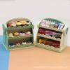 Cute Simulation Mini Double-Sided Small Shelf Doll House 1:12 Supermarket Model Ornament Children'S Play House Toys