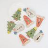 European & American Christmas Tree Snowman Hair Clips: Handmade Holiday Accessories for Kids