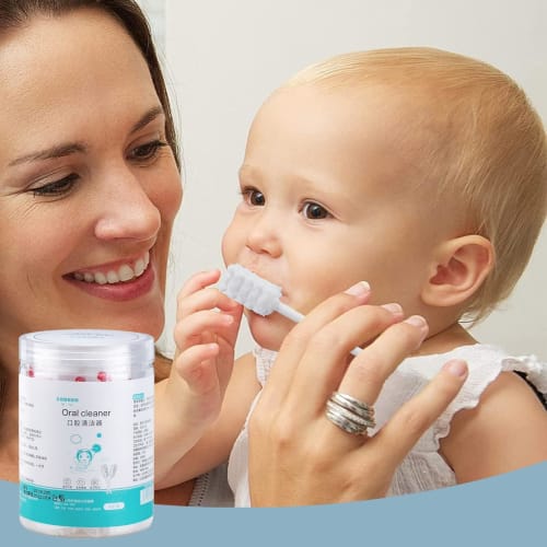 Baby Tongue Cleaner Gauze, Soft Gauze Toothbrush, Hygienic Baby Toothbrush for Toddlers | Clean, Skin-Friendly Gauze Toothbrush, Individually Wrapped,