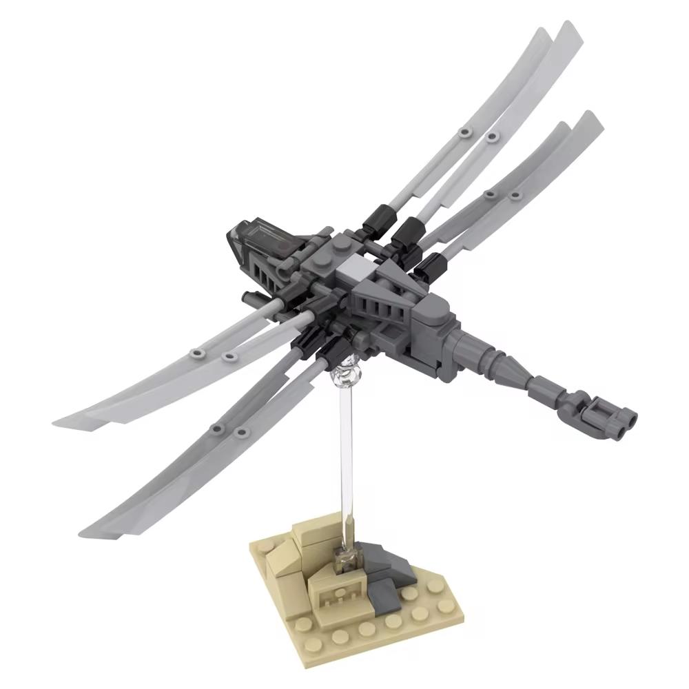 

Non-Toxic Gobricks Moc Dune Ornithopter Bricks Model Science Movie Atreides Dune Helicopter Sandworm Building Blocks Set Toys Gift