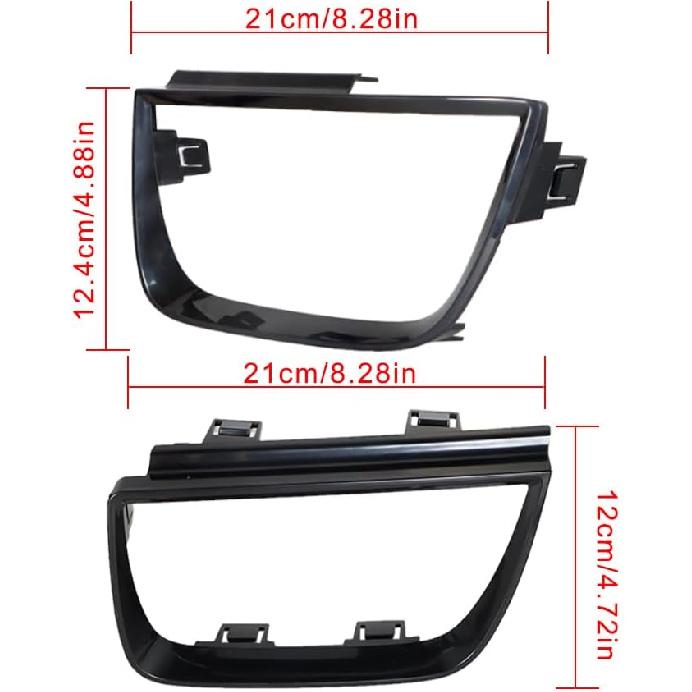 Labwork 4 Stück Rückleuchten-Blendenabdeckungen Ersatz für 2010-2013 Camaro LT LS SS Glänzend Schwarz 92199773 92199774
