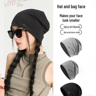 2022 Versatile Solid Color Korean Style Multifunctional Pullover Hat - Simple & Trendy Design