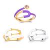 Nurses Doctor Stethoscope Ring Crystal Stethoscope Enamel Rings Women's Graduation Birthday Gift Jewelry