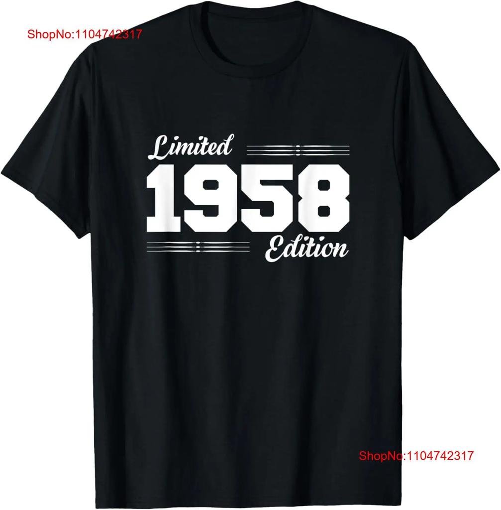 Limited Edition 1958 Birthday 60th T Shirt vintage Washed Unisex Stylish Casual Soft Comfortable Versatile Stretched graphic