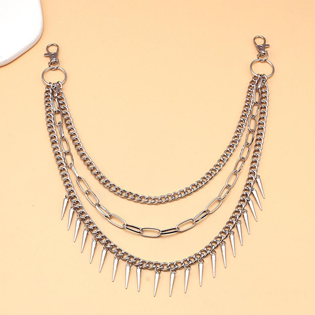 Pants Chain Punk Jeans Chain Wallet Jewelry Unisex Trousers Ornamen Aesthetic Moon Chain for Daily Wear and Parties