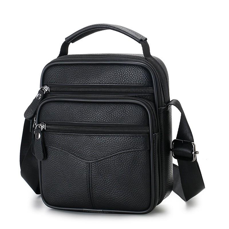Men s Leather Shoulder Bag Vertical Business Crossbody Fashionable High-end Small