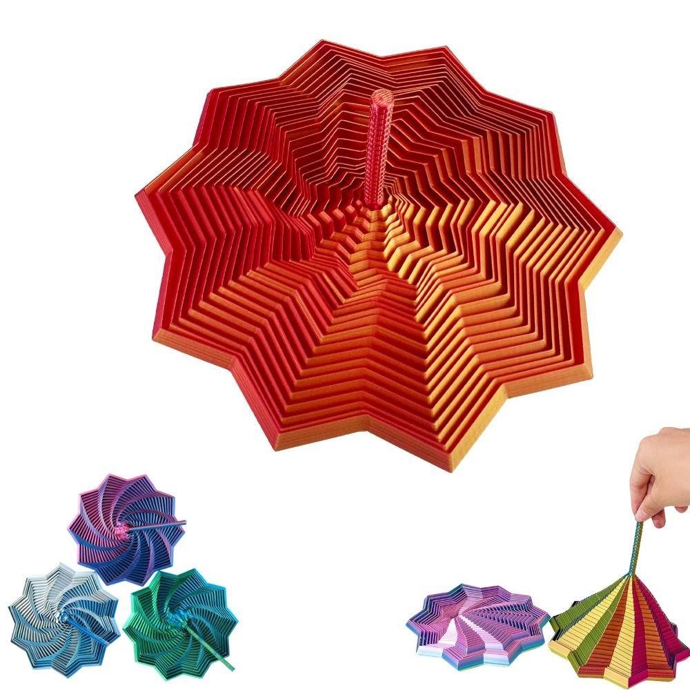 Geometric Design Fractal Fidget Star Model Expanded Expanded Sensory Model  Office/School