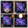Tarot Card Tablecloth Altars Cloth Astrology Divinations Non-Slip Mat 12 Constellations Tablecloth Tapestry Home Decors