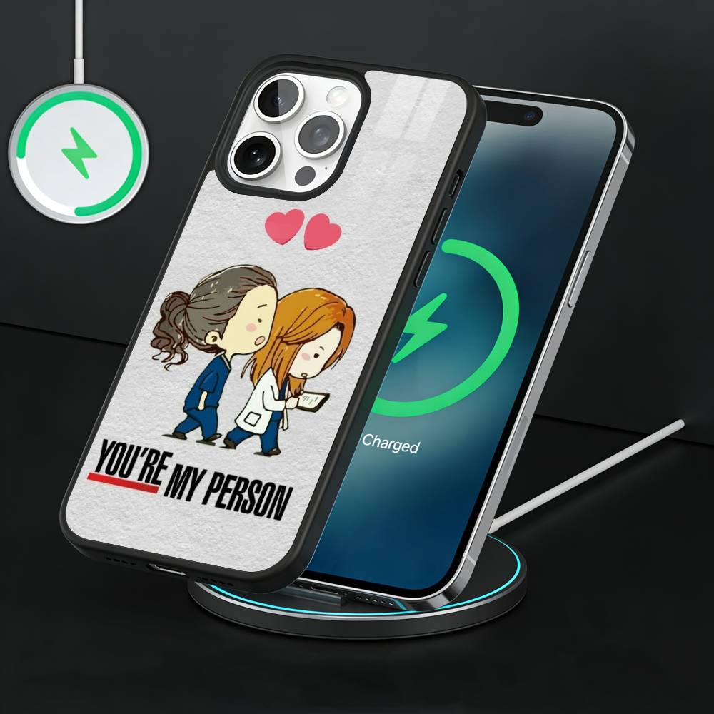 G-Greys Anatomy You are my person Phone Case For iPhone17,16,15,14,13 Plus,Pro Max Magnetic For Magsafe Wireless Charging iPhone12PROMAX