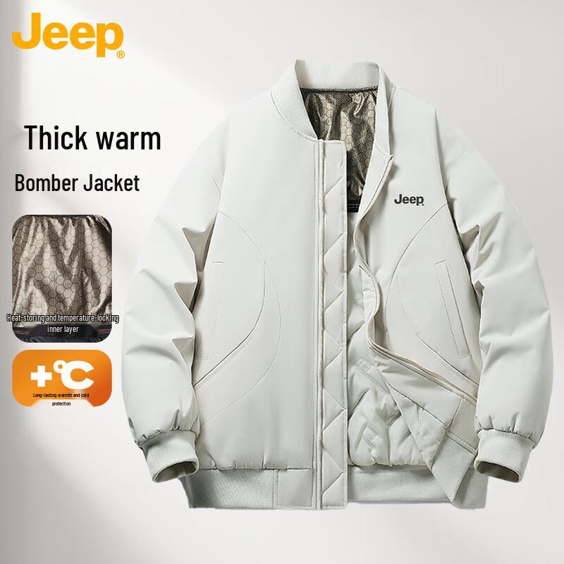 

JEEP Unisex Thickened Flight Bomber Jacket S