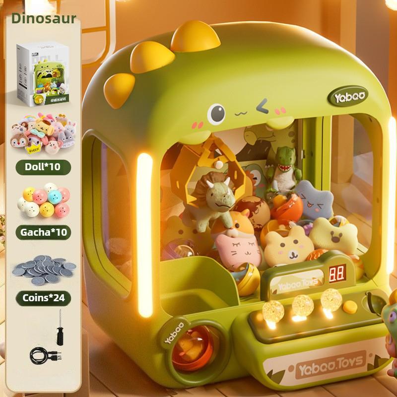 Clip Dolls Game Machine Children Electric Coin Operated Mini Claw Crane Machines With Music Lights Kids Birthday Christmas Gifts