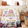 Cherished Friendship Customize Your Name Home Blanketss Comfortable Soft Lightweight Multiseasonal Blanket For Picnics Sofas Offices Beds Living Rooms