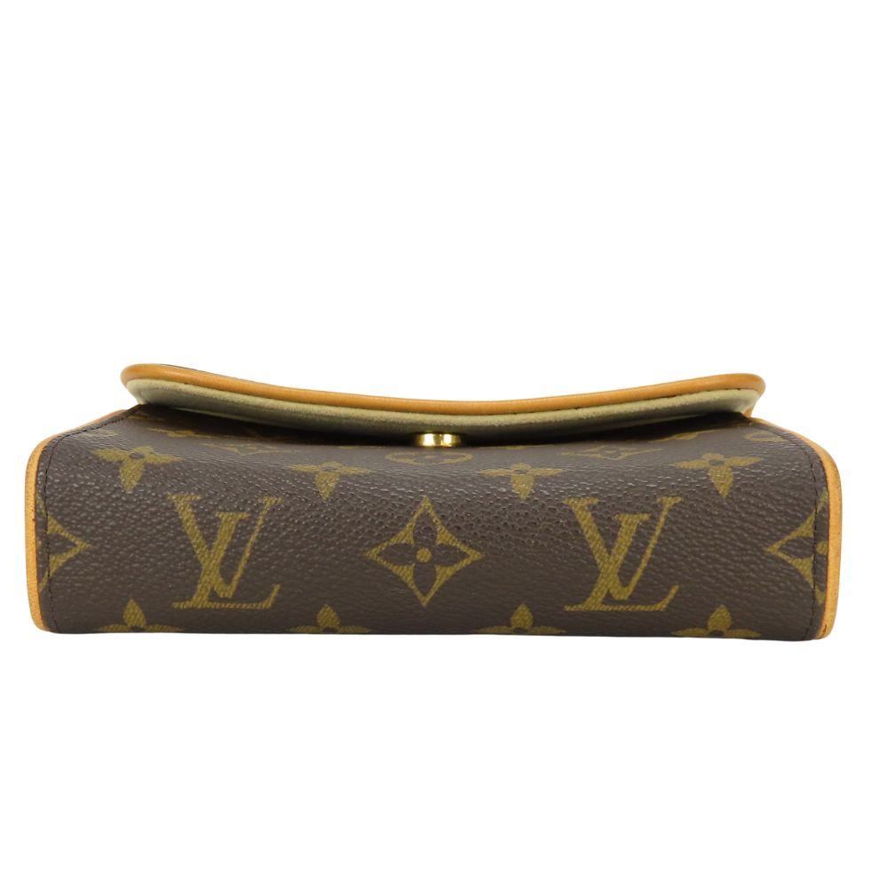 Used LOUIS VUITTON Waist bag Pochette Florentine M51855 XS Monogram/Nume leather Brown Pouch