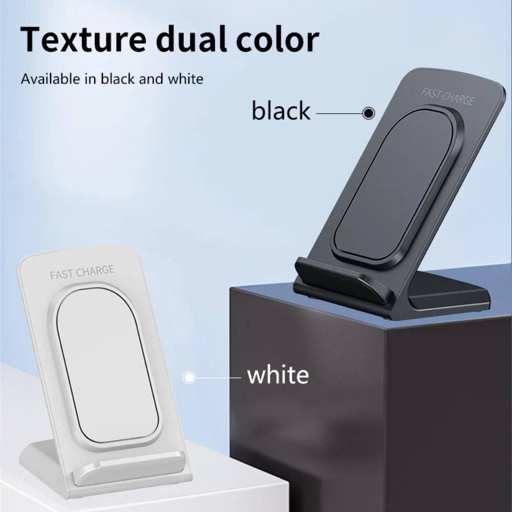 Desktop 30W Wireless Charger Stand Dock Phone Holder For iPhone 16 15 14 13 12 Pro Max Samsung S25 Xiaomi Fast Charging Station
