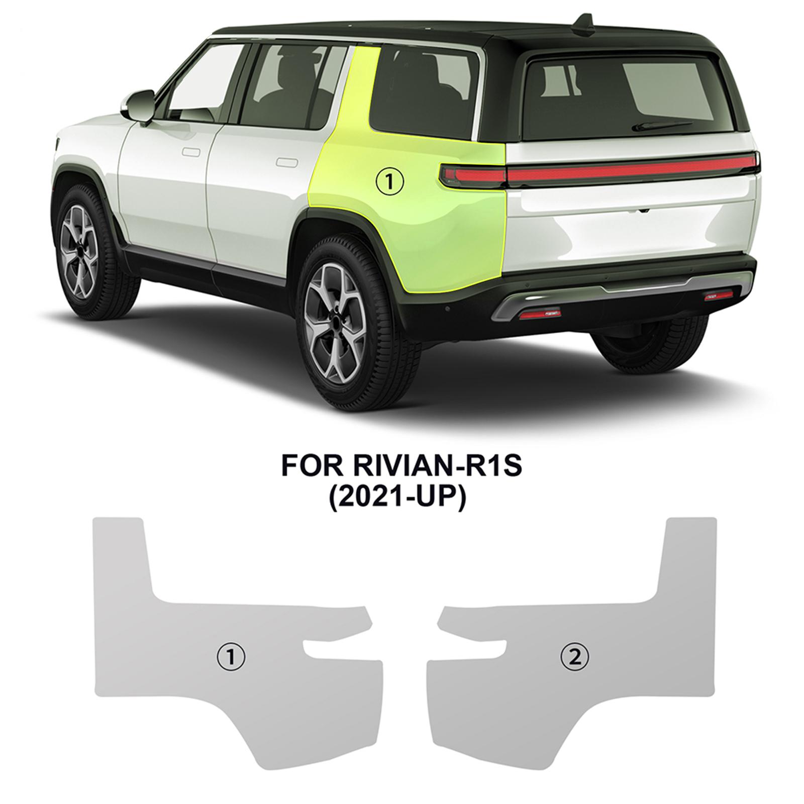 

For Rivian R1S 2021 2022 2023 2024 2025 Pre-Cut Paint Protection Film Car Clear Kit PPF TPU Transparent Body Sticker Styling