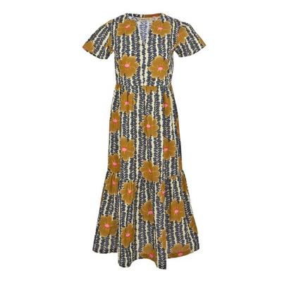 Womens/Ladies Orla Kiely Lotus Tiered Midi Dress