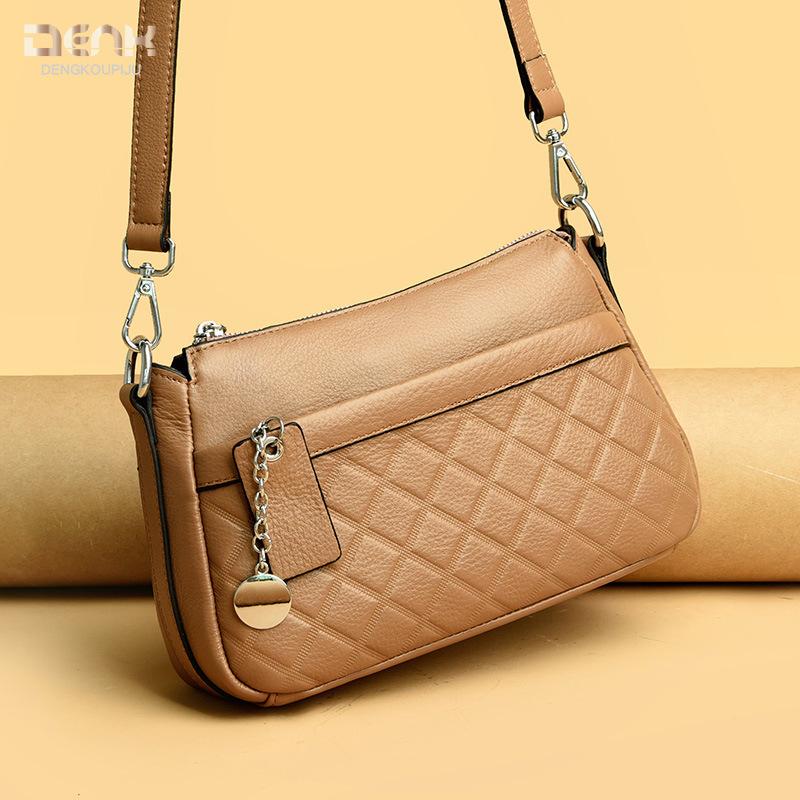 Leder Damen Tasche neues Design Gefühl vielseitig Mutter Tasche erste Schicht Rindsleder Einzel Schulter Crossbody Damen Tasche