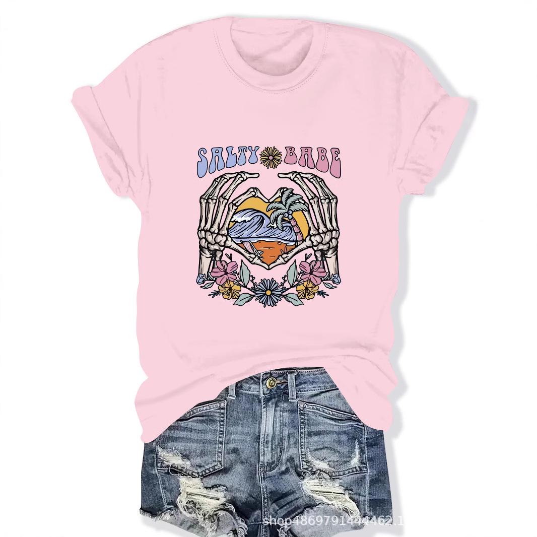 

Women s Fashion Round Neck T-Shirt Small