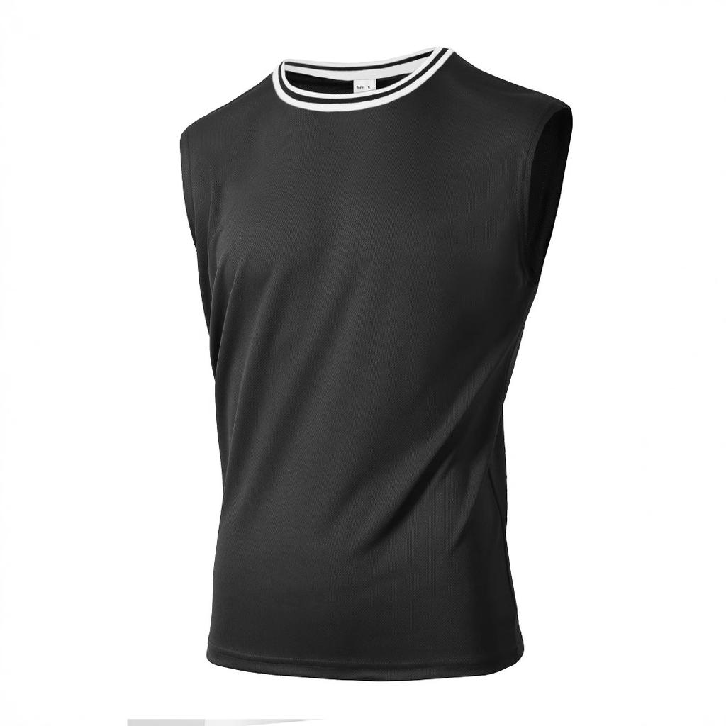 Sommer Gestricktes Vertikalstreifen Fitness Sport Freizeit Slim Fit Tanktop Für Herren Ärmelloses Breitträger Tanktop Für Herren