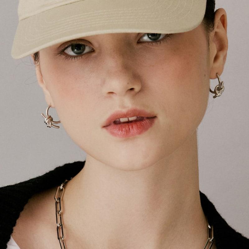 VINTAGE HOLLYWOOD Knotted Ring Earrings_VH2479EA009M