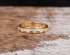 Moissanite Eternity Band Ring, Sterling Silver Gold Vermeil Wedding Ring