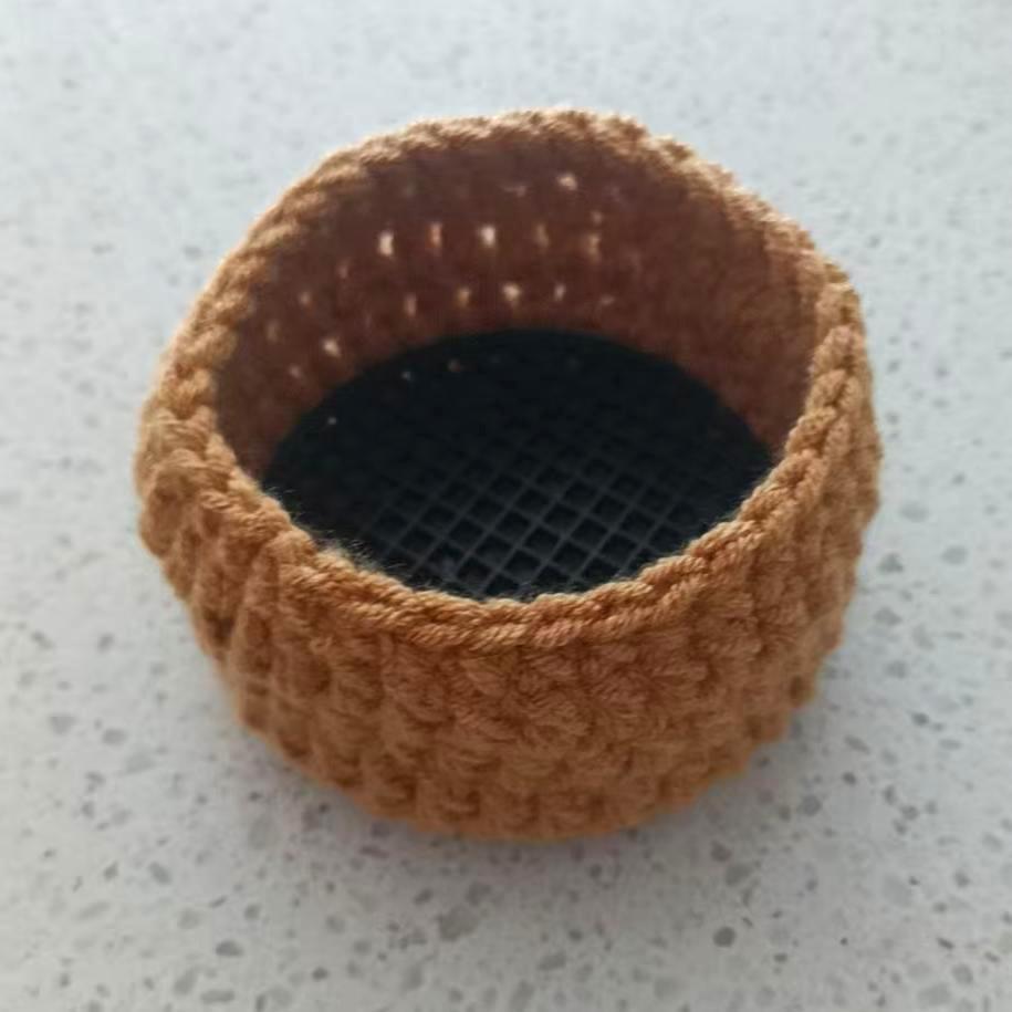 

Creative Hand Woven Coaster Pureknitting Wool Orchid Rose Crochet Handmade Flower Bouquet Coffee Table Cupmat Home Office Decor As picture