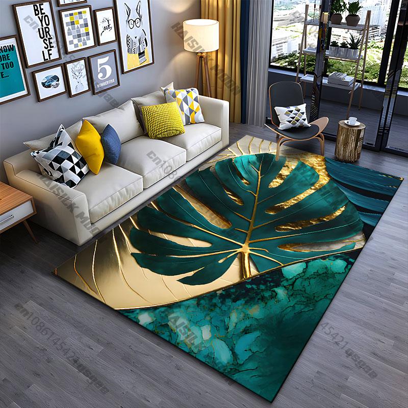 Nature luxury abstract artistic composition carpet Yoga living room room decor children's crawling mat doormat area rug