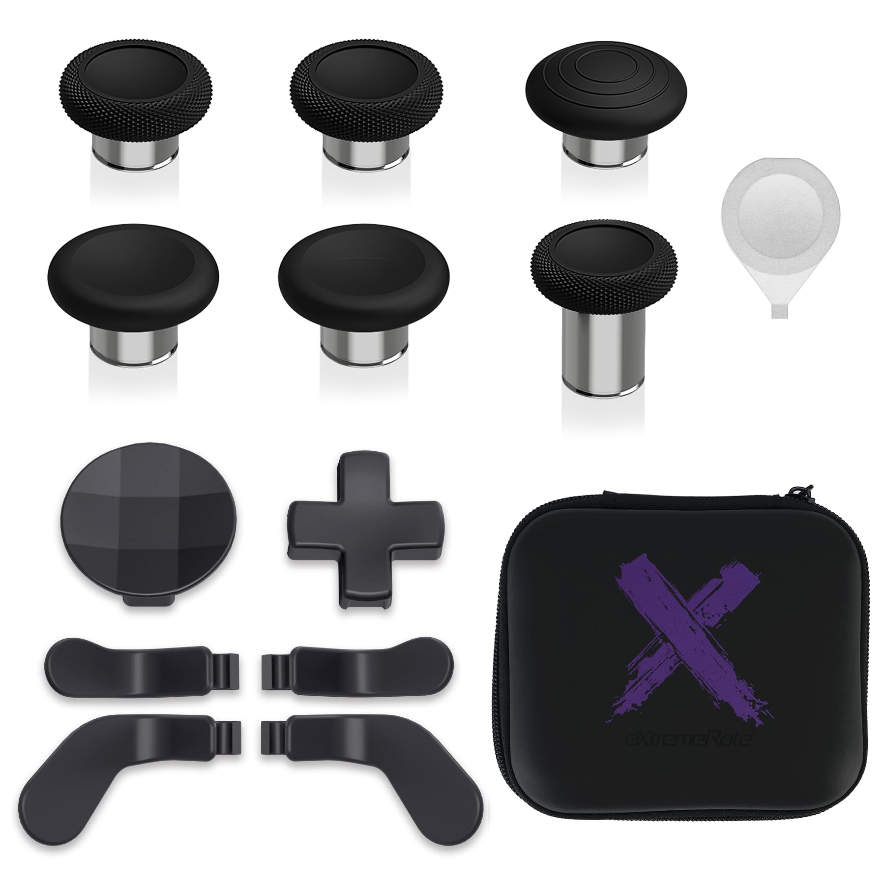 

eXtremeRate 13 in 1 Combi Metal Kit for Compatible with Xbox Elite Series 2 6 Metal Thumbsticks Adjustment Tool 2 Directional Keys 4 Back Paddles