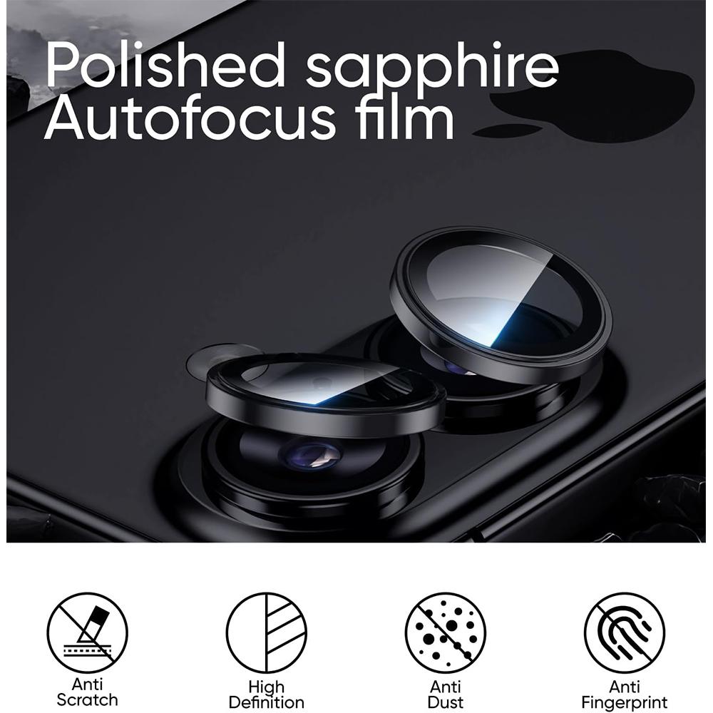 Tempered Glass Camera Lens Protector for iPhone 16 Plus 15 Pro Max 14 13 Mini 12 11 Alignment Protection Film Individual Cover Ring Phone Accessories