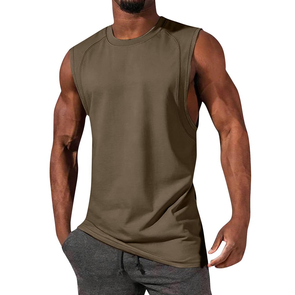 Men's Sleeveless Vest Men's Casual Fashion Sports Sleeveless Vest