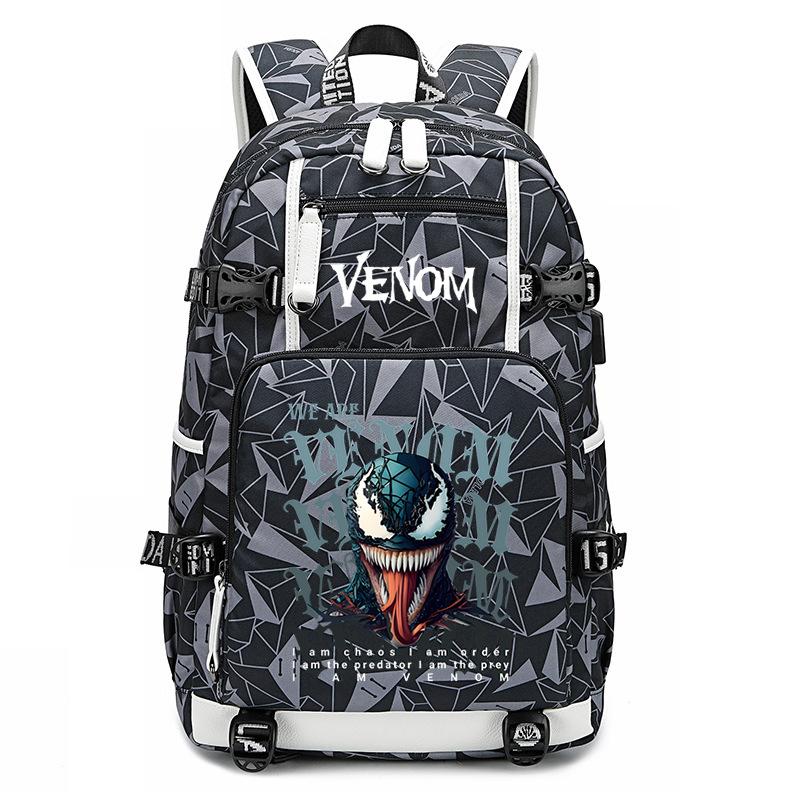 Trendy Schoolbag Printing Design Sense Casual Simple Backpack Lightweight Spine Protection Large Capacity