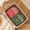 Custom Three-Layer Foldable Polyester Zipper Closure Portable Shoe Cube Storage Bag Cover Set Large Organizers Travel Sports Gym