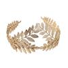 Elegant Women Tiara Golden Leaf Headdress Baroque Bridal Wedding Hair Jewelry  Bridal