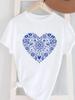 (Asian Size) letter trend 90s lovely Women's Top T Female Print Short Sleeve T-shirts Fashion O-neck Casual Clothing  Graphic Tee