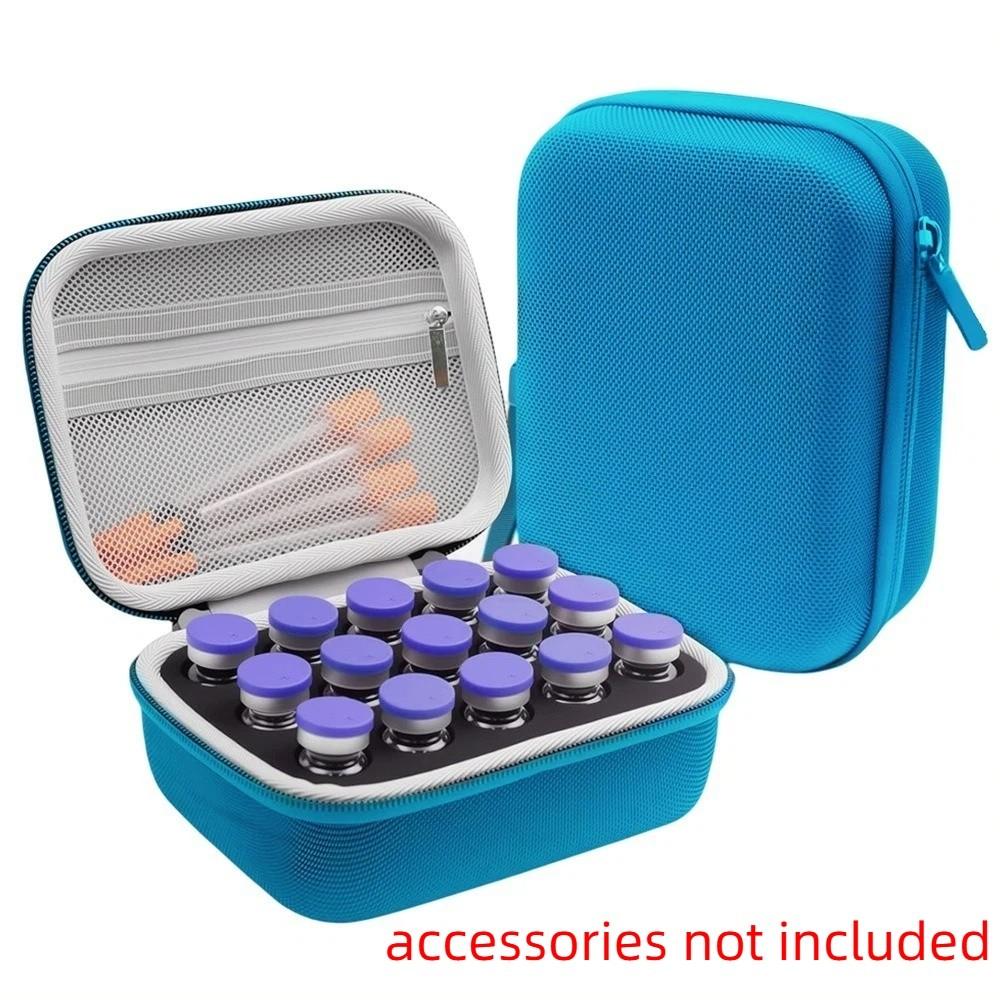 

15 Slot Insulin Vials Case Waterproof Essentials Oil Case .Insulin Organizer Diabetics