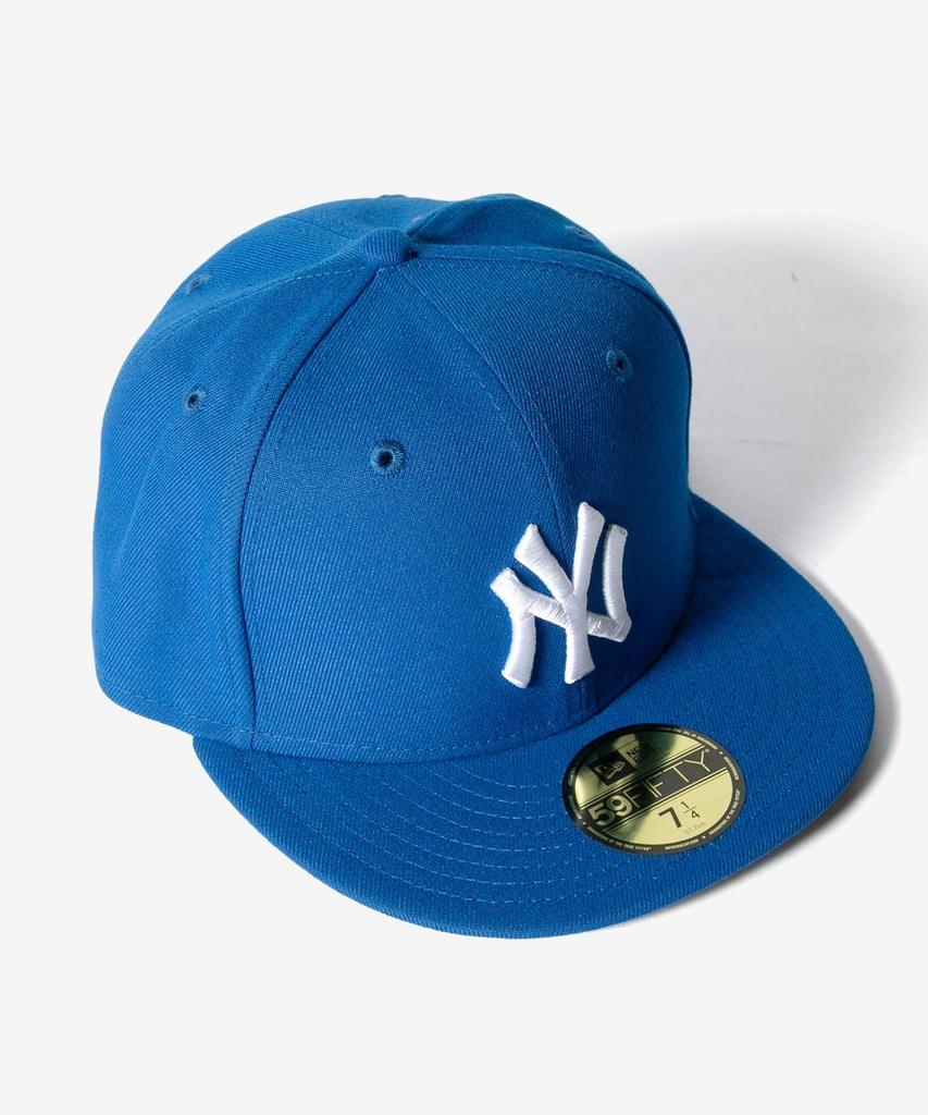 New Era 59FIFTY New York Yankees Blue White Size 7 & Cap, 3/8" [Used]