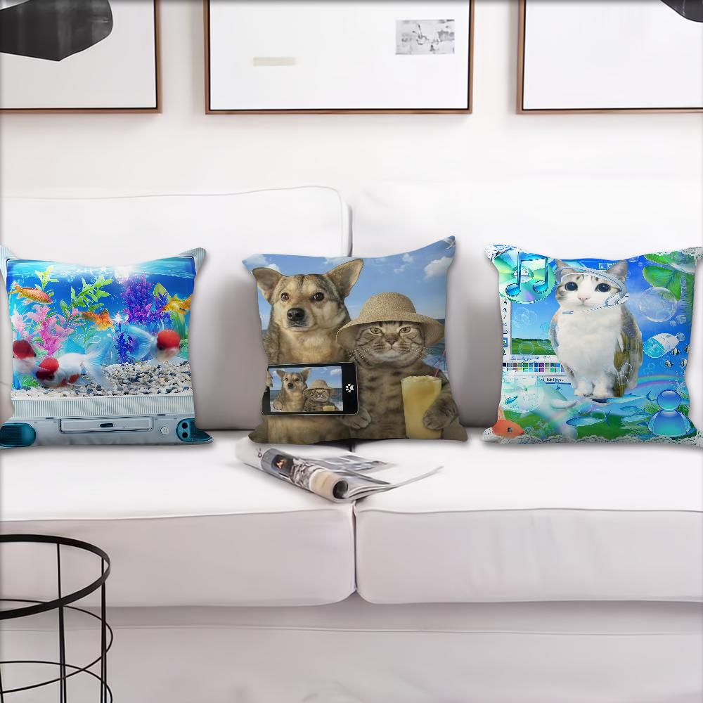 Fantastic cat Funny cushion cover Best Home Office Coffee Pillow Sofa Printing Decoration Room Shop Car Nordic Simplicity Hit