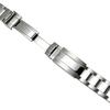 Roestvrij Staal Gebogen Eind Horlogeband, Past op Rolex Submariner Drie-Schakel Serie, 20mm, met Veiligheidssluiting.
