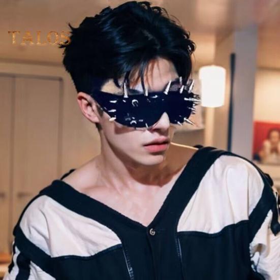 Unisex-Brille, Metallnieten, Party-Sonnenbrille, leichtes Design, Cosplay-Sonnenbrille, Schattenbrille für Damen und Herren