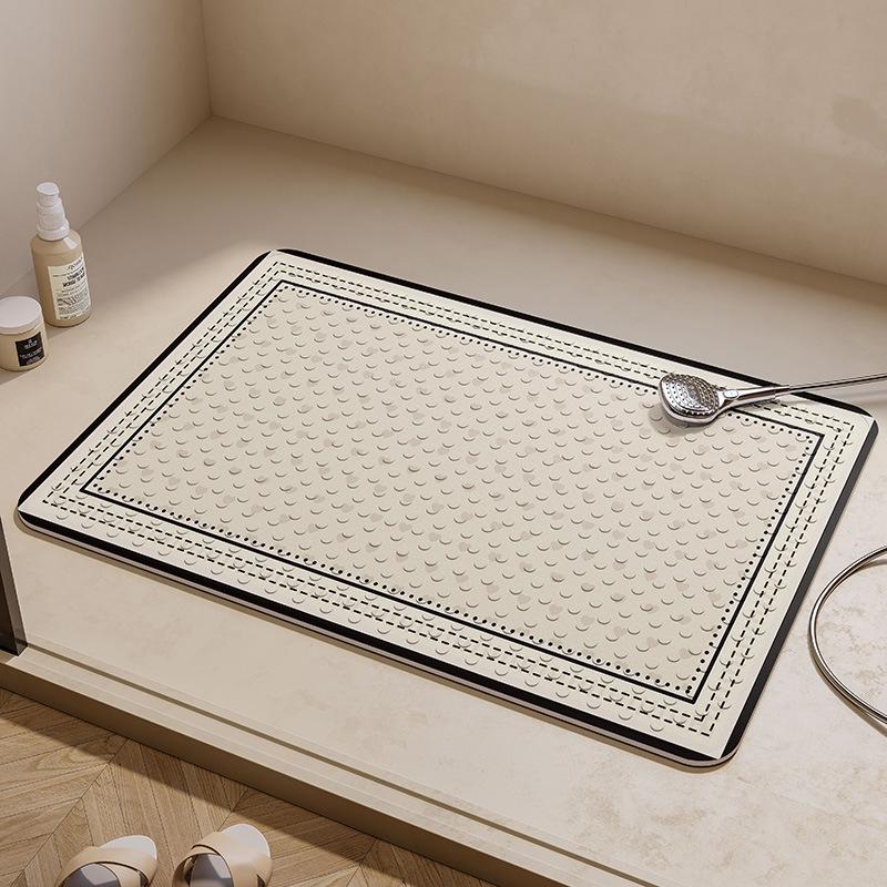 Bathroom Non-Slip Floor Mat, Bathroom Special Bath Anti-Drop Foot Mat, Bathroom Toilet Shower Room Waterproof Suction Cup Mat