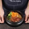 Pentola in Argilla Coreana per Bibimbap e Doenjang Jjigae - Casseruola Resistente alle Alte Temperature per Cucina Autentica.