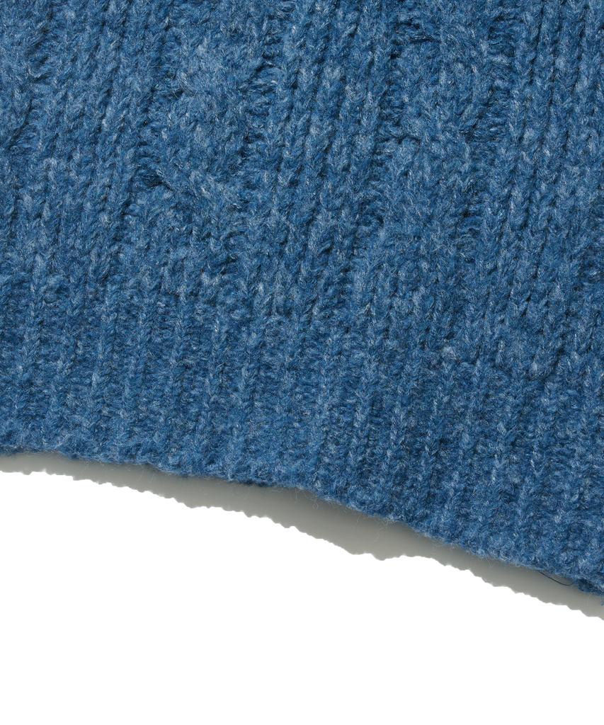 OTHERFITS Alpaca Henley Neck Knit (Navy)