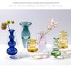 European Glass Rattan Aroma Vase - Double Layer, Colored Glass, Flameless Hydroponic for Living Room