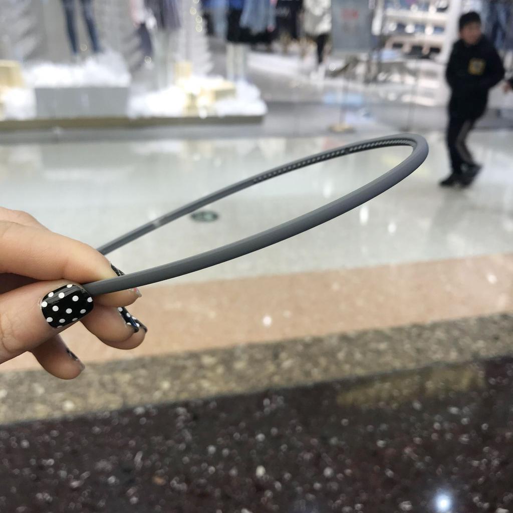 Korean Headbands for Hair Woman Bezel 0.4mm Narrow Side Solid Color Hair Bands Hair Hoop Women Hair Accessories Hairband New