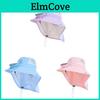 Snow Queen Elsa Kids Hat Summer Sun Protection Wide Brim Fan Cap For Girls And Boys